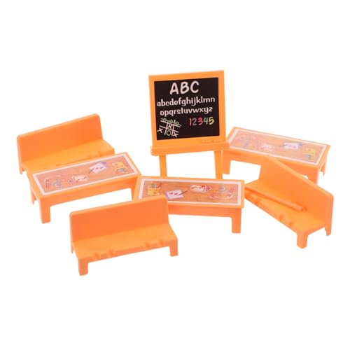 HEMOTON Mini Spieltisch für Stuhl und Tafel Leichtes Kunststoff Puppenhaus Möbel Zubehör Tragbar und Sicher für Kreatives Rollenspiel zu Hause Kindergarten HEMOTON Mini Spieltisch für Stuhl und Tafel Leichtes Kunststoff Puppenhaus Möbel Zubehör Tragbar und Sicher für Kreatives Rollenspiel zu Hause Kindergarten von HEMOTON