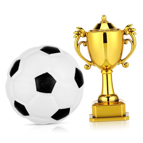 HEMOTON Mini-fußball-modelltrophäe Kunststoffmaterial Für Langlebige Mini-hausdekoration Fußballdekor HEMOTON Mini-fußball-modelltrophäe Kunststoffmaterial Für Langlebige Mini-hausdekoration Fußballdekor von HEMOTON