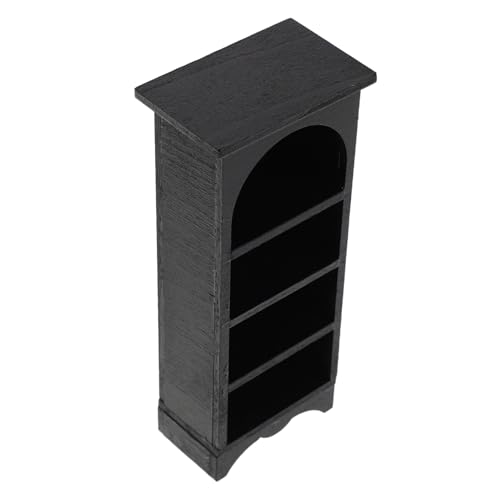 HEMOTON Miniatur Bücherregal Maßstab aus Schwarzem Holz Stabiles Kompaktes Puppenhaus Möbelstück für Bjd Szenen Vielseitiges Miniatur Regal als Dekoratives Accessoire HEMOTON Miniatur Bücherregal Maßstab aus Schwarzem Holz Stabiles Kompaktes Puppenhaus Möbelstück für Bjd Szenen Vielseitiges Miniatur Regal als Dekoratives Accessoire von HEMOTON
