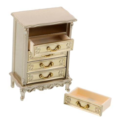 HEMOTON Miniatur Retro Kommode aus Kunststoff Vintage Puppenhaus Möbel für Kreative Dekoration und Rollenspiel HEMOTON Miniatur Retro Kommode aus Kunststoff Vintage Puppenhaus Möbel für Kreative Dekoration und Rollenspiel von HEMOTON