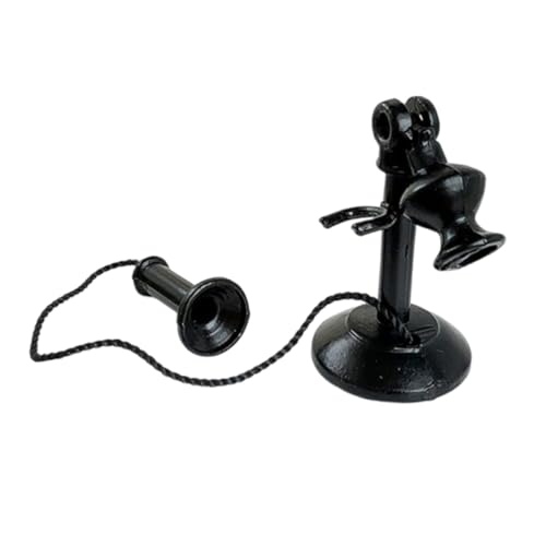 HEMOTON Miniatur Retro Telefon aus Schwarzem Vintage Telefon Deko für Puppenhaus Landline Phone Prop Elegantes Dollhouse Accessoire Nostalgisches für Sammler HEMOTON Miniatur Retro Telefon aus Schwarzem Vintage Telefon Deko für Puppenhaus Landline Phone Prop Elegantes Dollhouse Accessoire Nostalgisches für Sammler von HEMOTON