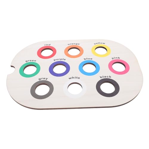 HEMOTON Montessori Holz Farbsortierbrett Sensorisches Lernspiel Feinmotorik Fördern Eltern-Junge Mädchen Interaktion Kreatives Spiel Lerntray für Kleinkinder HEMOTON Montessori Holz Farbsortierbrett Sensorisches Lernspiel Feinmotorik Fördern Eltern-Junge Mädchen Interaktion Kreatives Spiel Lerntray für Kleinkinder von HEMOTON