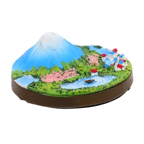 HEMOTON Mount Fuji kleine Ornamente Bonsai zubehör kleines Bergmodell Mini-Bonsai-Figuren-Ornament Mini-Bonsai-Berg Dekorationen für Wohnzimmer Mikrolandschaftsdekoration Harz von HEMOTON