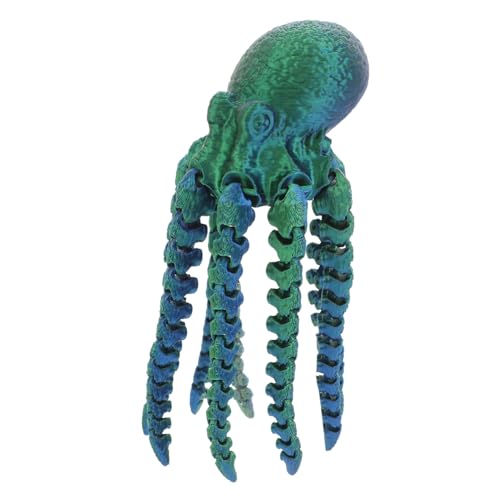 HEMOTON Oktopus-Spielzeug Oktopus-Dekoration Oktopus-schreibtischdekoration Oktopus-Modell Zappeln Tiere Oktopus-Statue Oktopus-skulptur Oktopus-actionfigur Plastik Green von HEMOTON