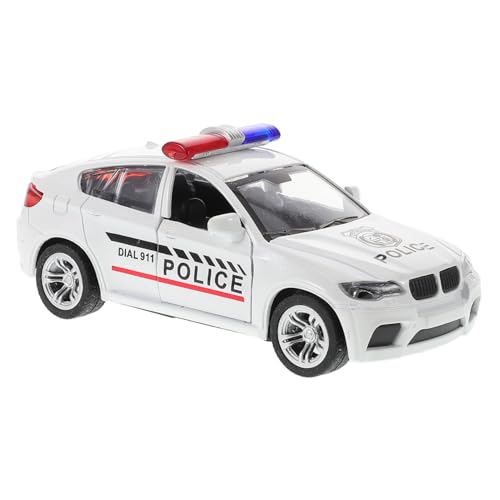 HEMOTON Polizeiautomodell Autorennen Spielzeug Modellauto-kit Modellautos Spielzeugautos Spielzeug-rennautos Autos Partygeschenke Mini Auto Kinderautos Autospielzeug Rennstrecke Legierung von HEMOTON