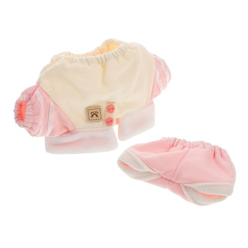 HEMOTON Puppen Freizeit Outfit mit Baumwolle Sweatshirt und Hose Wendbarer Kragen Vielseitige Kuscheltiere Bekleidung für Sammler und Spielspaß HEMOTON Puppen Freizeit Outfit mit Baumwolle Sweatshirt und Hose Wendbarer Kragen Vielseitige Kuscheltiere Bekleidung für Sammler und Spielspaß von HEMOTON