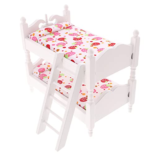 HEMOTON Puppenhaus Etagenbett Etagenbetten Miniatur Etagenbett Modell Mini Möbel Modell Miniatur Möbel Puppe Mini Bett Puppe Etagenbett Mini Etagenbett Mini Zubehör Weiß HEMOTON Puppenhaus Etagenbett Etagenbetten Miniatur Etagenbett Modell Mini Möbel Modell Miniatur Möbel Puppe Mini Bett Puppe Etagenbett Mini Etagenbett Mini Zubehör Weiß von HEMOTON