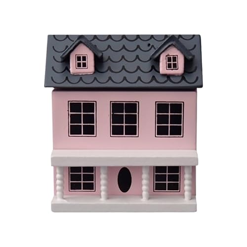 HEMOTON Puppenhaus Feendekoration Auto Mini-Mikrowelle Tunnel Bannerdekoration Tulpe graceling büro Dekoration Tiny House dollhaus Wohnaccessoire Musterhaus Szenenlayout-Schmuck Holz Rosa von HEMOTON