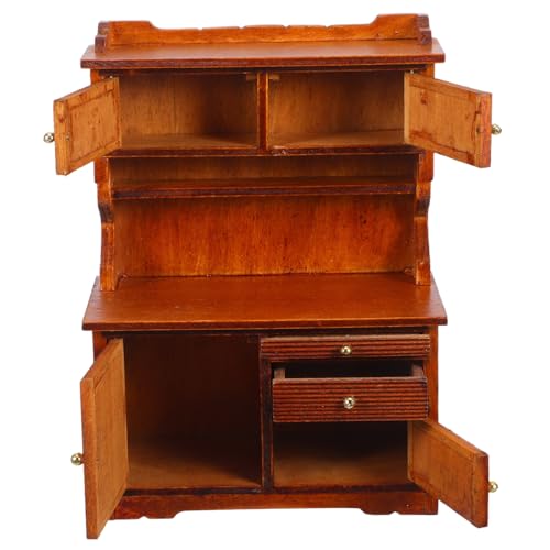 HEMOTON Puppenhaus Möbel Doppeltür Schrank Retro DIY Dekoration Langlebig Detailreich für Puppenhauslandschaft HEMOTON Puppenhaus Möbel Doppeltür Schrank Retro DIY Dekoration Langlebig Detailreich für Puppenhauslandschaft von HEMOTON