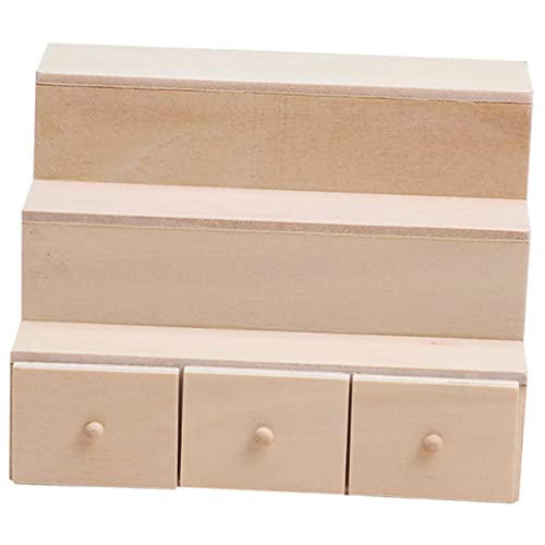 HEMOTON Puppenhausmöbel interaktives bastelset House Decoration Puppenhausdekoration holzdeko Kid Toys Mini entzückende Mini-Hausdekoration hölzern Khaki von HEMOTON