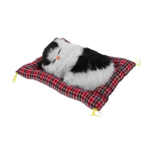 HEMOTON Realistische Katzenfigur mit Interaktivem Miauen Detailgetreues Katzenmodell Kleinem Stoffkissen Dekoratives Sammlerstück für Wohn Arbeitsbereiche Charmantes HEMOTON Realistische Katzenfigur mit Interaktivem Miauen Detailgetreues Katzenmodell Kleinem Stoffkissen Dekoratives Sammlerstück für Wohn Arbeitsbereiche Charmantes von HEMOTON