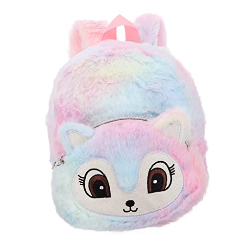 HEMOTON Rucksack Mädchen Umhängetasche Plüsch Mädchen Handtasche Tier Design Umhängetasche Schultasche Für Mädchen Aufbewahrungstasche Büchertaschen Mädchen Outdoor Tasche von HEMOTON