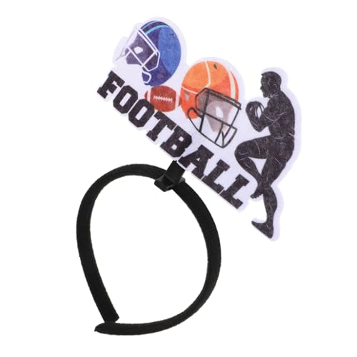 HEMOTON Rugby-stirnband Thematische Kopfbedeckung Fußball-kopfbedeckung Stirnband Für Den Spieltag Dekoratives Rugby-stirnband Fußballspiel-haarteile Accessoires Für Den Spieltag Flanell von HEMOTON