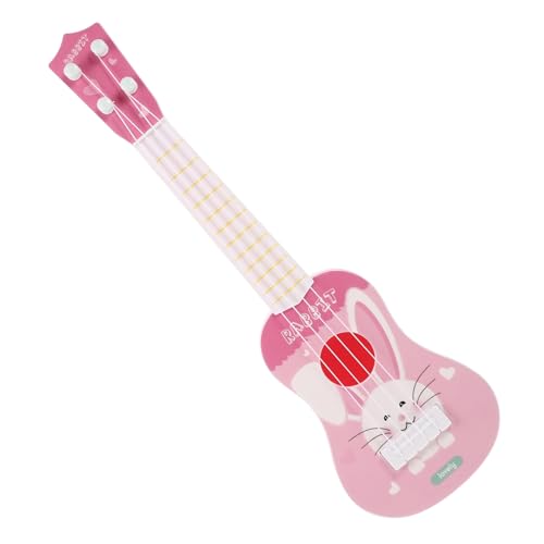 HEMOTON Saiten Ukulele Für Ukulele Musikinstrument -Ukulele Mini-Ukulele Kindergitarren Gitarre Gitarrenmodell Musikinstrumente Für Kleinkinder Plastik Rosa von HEMOTON