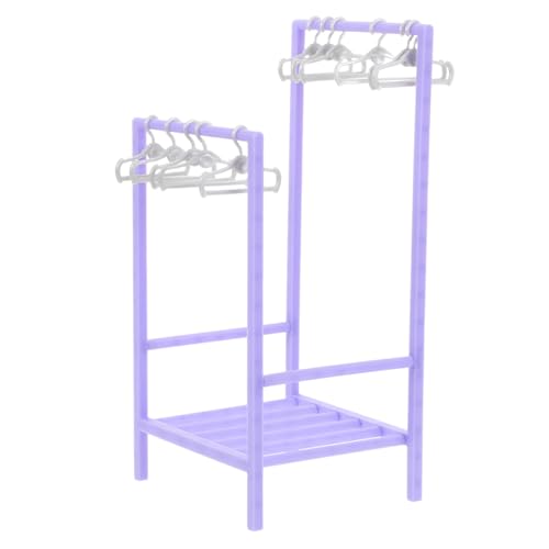 HEMOTON Simulation Wäscheständer Puppenkleiderbügel Kleiner Kleiderbügel Miniaturen Puppenhauszubehör Puppenkleiderständer Puppenhaus Miniaturzubehör Spielzeugbügel Kunststoff Lavendel HEMOTON Simulation Wäscheständer Puppenkleiderbügel Kleiner Kleiderbügel Miniaturen Puppenhauszubehör Puppenkleiderständer Puppenhaus Miniaturzubehör Spielzeugbügel Kunststoff Lavendel von HEMOTON