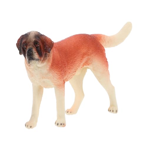 HEMOTON Simulationshund Hundespielzeug Welpenfiguren Hundenapf Zahnpasta Für Hunde Welpen-skulptur Stachelig Haustier Puppenhaus-hundefiguren Welpenstatue Tiere Tiermodelle PVC Light Brown von HEMOTON