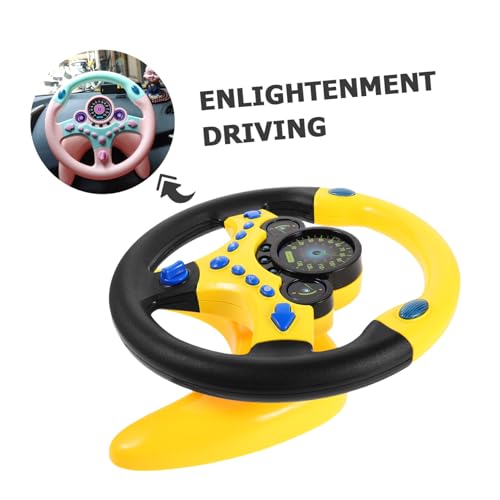 HEMOTON Simulierter Fahrregler Lenkrad mit Schlüssel Licht Musikfunktion Tragbarer Auto Fahr Simulator für Lernspiel Fahrspaß Unterwegs Sicheres Kunststoff Design HEMOTON Simulierter Fahrregler Lenkrad mit Schlüssel Licht Musikfunktion Tragbarer Auto Fahr Simulator für Lernspiel Fahrspaß Unterwegs Sicheres Kunststoff Design von HEMOTON