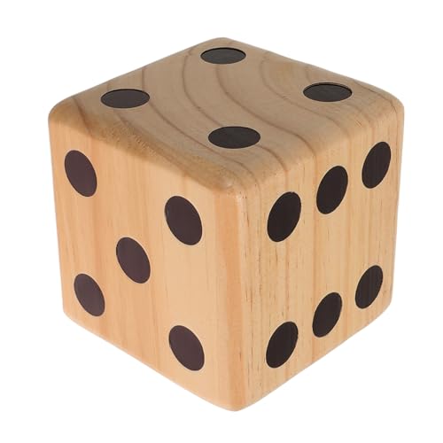 HEMOTON Spiel Würfel Jumbo-Würfel für den Außenbereich Riesenwürfel-Hinterhofspiel jucarii pentru copii hühner Spielzeug spielsachen Spielwürfel aus Holz Rasenspiel Holzwürfel Kiefernholz von HEMOTON