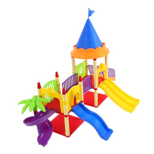 HEMOTON Spielplatz Spielzeug Spielplatzspielzeug Puppenhaus-Dekor Minispielplatz Miniaturgehäuse Spielzeug für Kinder kinderspielzeug Mini-Spielplatz-Ornamente Miniaturbauspielzeug Plastik von HEMOTON