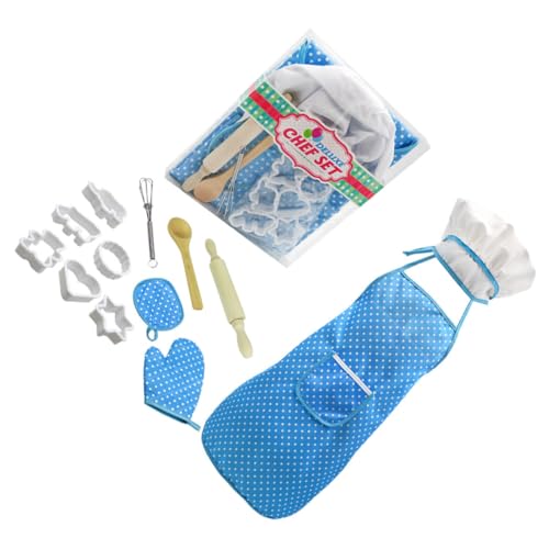 HEMOTON Teiliges Küchen Backset mit Kinderschürze und Handschuhen Sicheres Role Play Set für Mädchen Kreatives Koch Bäckerspielzeug im Blauen PVC karton Pädagogisches Küchenspielzeug HEMOTON Teiliges Küchen Backset mit Kinderschürze und Handschuhen Sicheres Role Play Set für Mädchen Kreatives Koch Bäckerspielzeug im Blauen PVC karton Pädagogisches Küchenspielzeug von HEMOTON