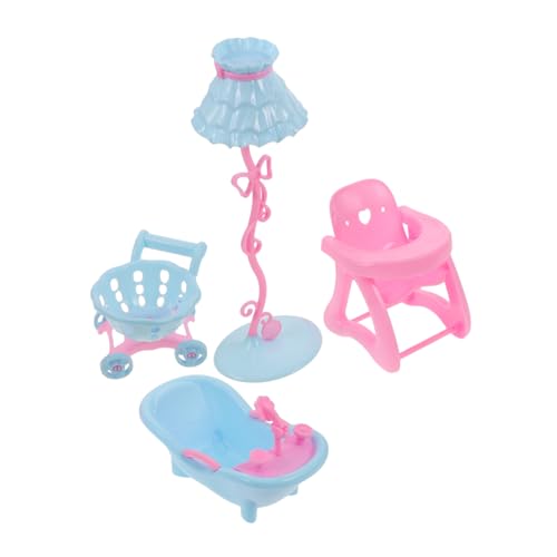 HEMOTON Teiliges Puppenhaus Spielset Miniaturmöbel mit Hochstuhl Babybadewanne Einkaufswagen und Tischlampe Realistische Rollenspiel Zubehör für Motorischer und Kognitiver Fähigkeiten HEMOTON Teiliges Puppenhaus Spielset Miniaturmöbel mit Hochstuhl Babybadewanne Einkaufswagen und Tischlampe Realistische Rollenspiel Zubehör für Motorischer und Kognitiver Fähigkeiten von HEMOTON