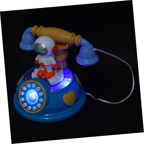 HEMOTON Telefon für Astronaut kindertelefon Kindergarten Licht Musik Rollenspiel -Telefon -Handy Kleinkind-Handy Plastik von HEMOTON