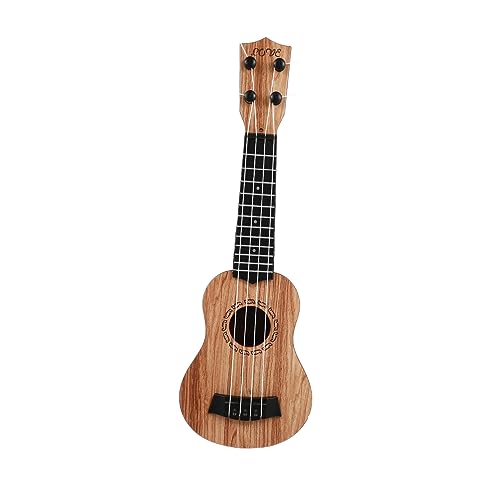 HEMOTON Ukulele Xylophon Musikinstrumente Gitarre Instrument Kleinkind Gitarre Kleinkind Ukulele Gitarre Kleinkind Instrumente Kleine Gitarre Ukulele Instrument Beige Holz von HEMOTON