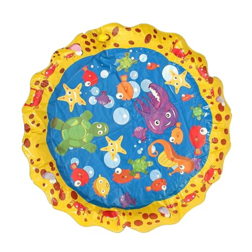 HEMOTON Wassermatte Spielen Draußen Kinderspielzeug Wassersprinkler-pad Wasserspray-spielzeugmatte Aufblasbares Spielzeug Colorful von HEMOTON