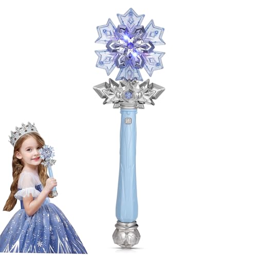 HEMOTON Zauberstab Sprühen Leuchtender Zauberstab Prinzessin Halloween- Cartoon-lagerregal Prinzessin Zauberstab Zum Leuchten Bringen Zauberstab Leuchten Blue Plastik von HEMOTON