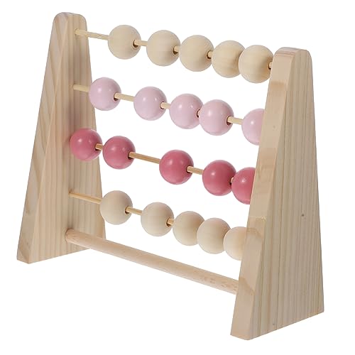 HEMOTON arithmetischer Abakus holzspielzeug frühkindliche aufklärung Holzperlen Zählspielzeug Mathematik Übungsspielzeug pädagogisches Rechenspielzeug Kinderspielzeug hölzern von HEMOTON