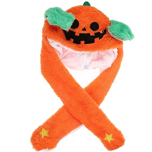 HEMOTON halloween kopfschmuck halloween kopfbedeckung Cartoon Kopfbedeckung Niedlicher Hut verrückte Hüte Mädchen Hut Kappen Performance-Hut Plüsch-Neuheitshut Chemiefaserplüsch Orange von HEMOTON