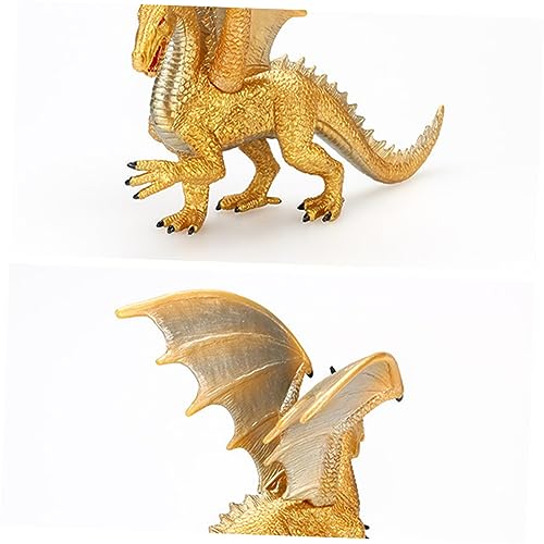 HEMOTON kreative Verzierung Kinderzimmerdekoration Modellbau Spielzeug Figur Statuenmodelle Skelett-Maskerademaske tortendeko Einschulung Dinosaurier-Modell Dinosaurier-Dekoration Golden von HEMOTON