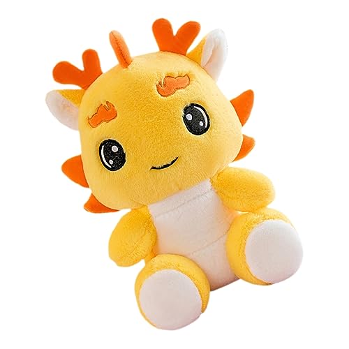 HEMOTON süße plüschtiere glucksbringer bidoof Plush Drachen Plüschfigur plushbit Plush Toy Drache Stoffpuppe Drachen-Plüschtier Maskottchen-Drachenpuppe Stofftierpuppe PP Baumwolle Yellow von HEMOTON