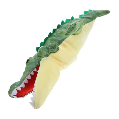 HEMOTON tierische Marionette Kinder Puppen kinderpuppe Alligator krokottilie crog krokod Spielzeug entzückende Handpuppe Geschichte erzählende Marionette Rollenspiel Handpuppe PP Baumwolle von HEMOTON