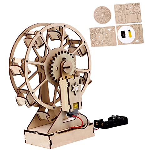 HEMOTON zusammengebaute Modellverzierungen 3D-Rätsel mechanisches Modellspielzeug Kinderpuzzle interaktives Spielzeug kinderspielzeug 3D-Puzzles für Kinder hölzernes DIY-Modell Motor- von HEMOTON