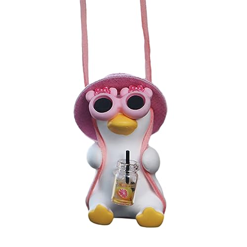 HENANX Auto-Dekoration Anhänger Swing Duck Auto Rearview Hanging Ornament Auto Rearview Hanging Ornament von HENANX