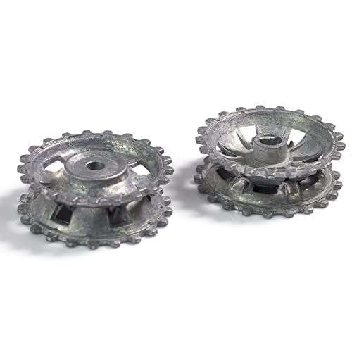 HENG LONG Original ANTRIEBSRÄDER TREIBRÄDER | Set für 1:16 Panzer RC Modell Panzer III - 3848 | Ersatzteil für Markenmodelle, Taigen, Torro 48-083 HENG LONG Original ANTRIEBSRÄDER TREIBRÄDER | Set für 1:16 Panzer RC Modell Panzer III - 3848 | Ersatzteil für Markenmodelle, Taigen, Torro 48-083 von HENG LONG