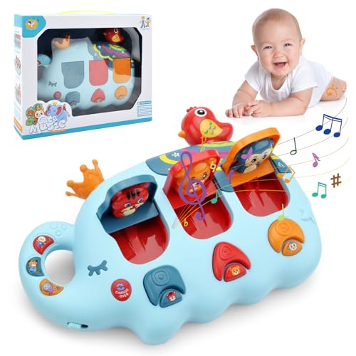 HENGBIRD Montessori Spielzeug, Baby Musical Kleinkinder Spielzeug, pop up Spielzeug Baby für 1 2 3 Jahr Kinder, Spielzeug kinder Geschenke 6 12 18 24 36 Monate für Mädchen Junge Kinderspielzeug. von HENGBIRD