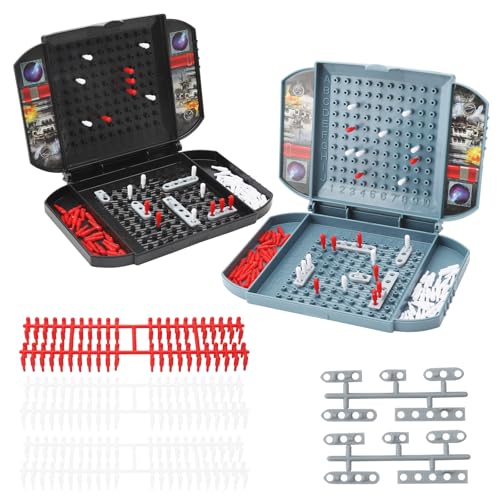 HENGBIRD Seeschlacht Spiel, Battleship Game Schiffe Versenken Brettspiel Reisespiel Battleship Klassisches Brettspiel Flottenmanöver Battelship Seeschlacht Spielzeug für Kinder ab 5 Jahrene von HENGBIRD