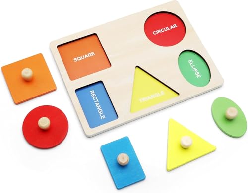 HENGBIRD Holzpuzzle Montessori Geometrisches Puzzle steckpuzzle Holz ab 1 Jahr Spielzeug zum Erlernen von Farben und Formen Lernspielzeug Geeignet für Babys Kleinkinder Kinder HENGBIRD Holzpuzzle Montessori Geometrisches Puzzle steckpuzzle Holz ab 1 Jahr Spielzeug zum Erlernen von Farben und Formen Lernspielzeug Geeignet für Babys Kleinkinder Kinder von HENGBIRD