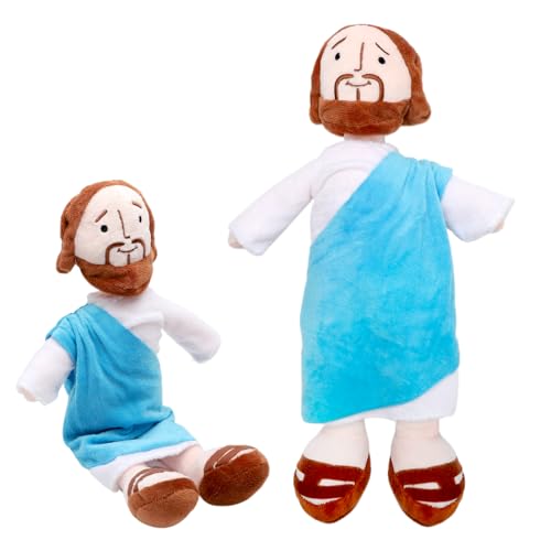 HENGBIRD My Friend Jesus Plush, 13 Inches Jesus Plüschfigur Jesus Plüsch-Puppe Jesus Plüsch Spielzeug Christus Religiöser Retter Jesus Plüsch Puppe Stoff Jesus für Kinder Frauen Männer von HENGBIRD