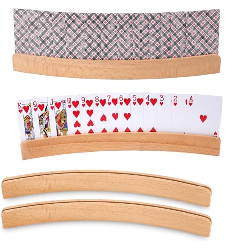 HENGBIRD 2 Stück Kartenhalter Kinder, Spielkartenhalter, Kartenhalter Spielkarten, Freisprech Kartenständer, Hände Poker Halter für Kinder, Senioren, Erwachsen, Behinderte von HENGBIRD