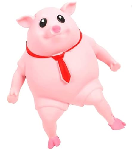 Stressspielzeug Schwein Anti Stress Schwein, Rosa Piggy Squeeze Toy Antistress Schweinchen Badespielzeug Dekompressions Schwein Schweine Stressabbau Stress Spielzeug für Mädchen Kinder und Erwachsene von HENGBIRD