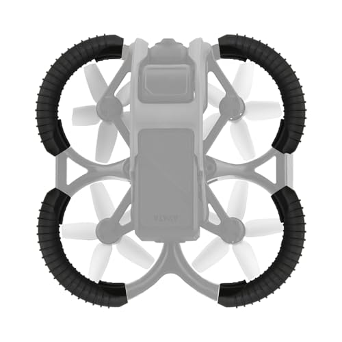 HERCHR Drohnen-Propellerschutz, Schwarzer TPU, Stoßdämpfend, Leicht, RC-Drohnen-Propellerschutz Für Avata-Schutz von HERCHR
