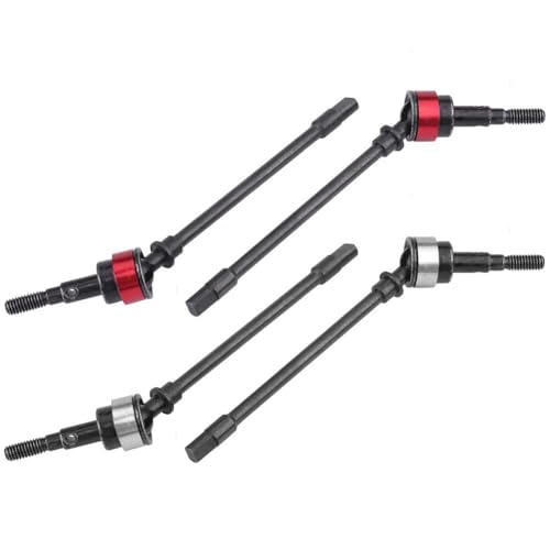 HERCHR 10,5 cm/4,13 Zoll RC Achswelle 1/10 Axial, 4 Stück Universalantriebswelle Hartstahl Vorderachse CVD Antriebswelle Fernbedienung Fahrzeugmodell Zubehör Für SCX10 RC Auto von HERCHR