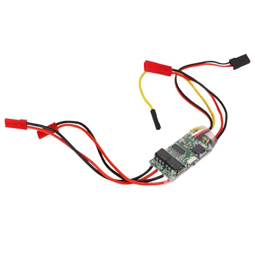 HERCHR RC-Bürstenmotor-Geschwindigkeitsregler 2s-3s Lipo 5a Gebürsteter ESC DC6V-14V Mini-Geschwindigkeitsregler Für RC-Boote Flugzeuge Flugzeug von HERCHR