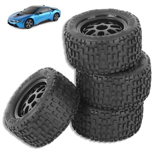 RC Gummireifen, 4 Stück 78x41mm Universal RC Autoreifen Räder Set LKW Rad 12mm Sechskant Adapterreifen Vorderradfelgen Radnaben Reifenzubehör Für 1/14 1/16 1/18 RC Tractor Climbing Trailer Auto RC Gummireifen, 4 Stück 78x41mm Universal RC Autoreifen Räder Set LKW Rad 12mm Sechskant Adapterreifen Vorderradfelgen Radnaben Reifenzubehör Für 1/14 1/16 1/18 RC Tractor Climbing Trailer Auto von HERCHR