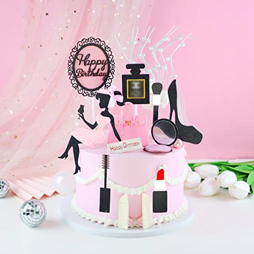 8 Pcs Rosa und Schwarz Mädchen Cupcake Toppers Make-up Kuchen Dekorationen Spa Geburtstag Kuchen Topper für Hochzeit Geburtstag Party Dekoration 8 Pcs Rosa und Schwarz Mädchen Cupcake Toppers Make-up Kuchen Dekorationen Spa Geburtstag Kuchen Topper für Hochzeit Geburtstag Party Dekoration von HEREER