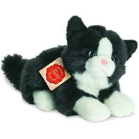 Hermann Teddy 90689 Katze liegend schwarz/weiß 20 cm von HERMANN TEDDY