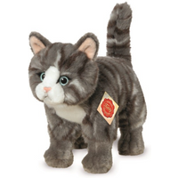 Hermann Teddy 91822 Katze stehend grau 20 cm von HERMANN TEDDY